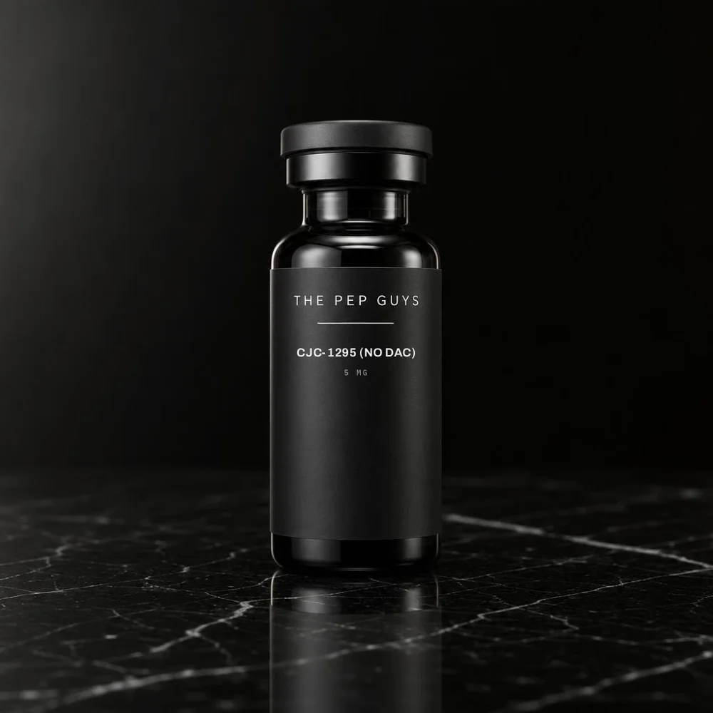 The Pep Guys CJC-1295 (no DAC) — official product packaging
