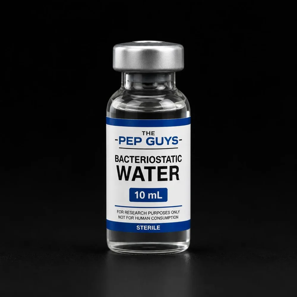 The Pep Guys Bacteriostatic Water — official product packaging