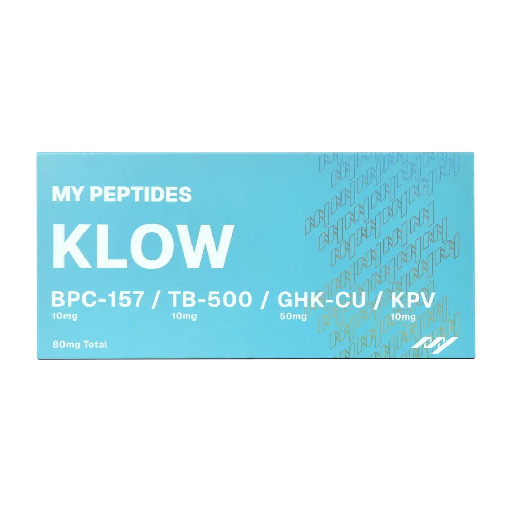 MY PEPTIDES KLOW Peptide Stack — KPV, BPC-157, TB-500 & GHK-Cu | 80mg — official product packaging